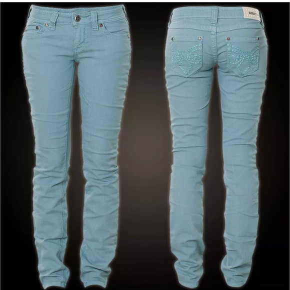 Affliction Denim - AFFLICTION Women's Denim Jeans RAQUEL FLEUR TEAL E